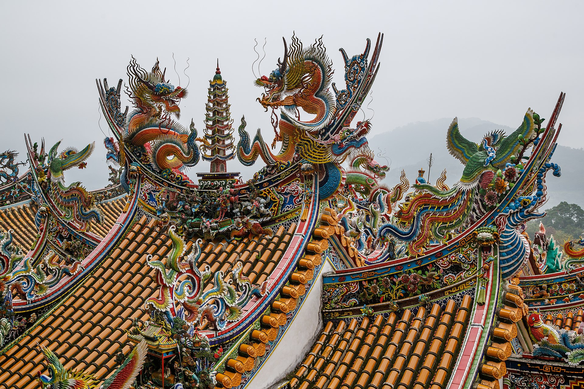 Aesthetic Miaoli County Taiwan Quanhua Temple 02 Full HD Wallpaper #3399