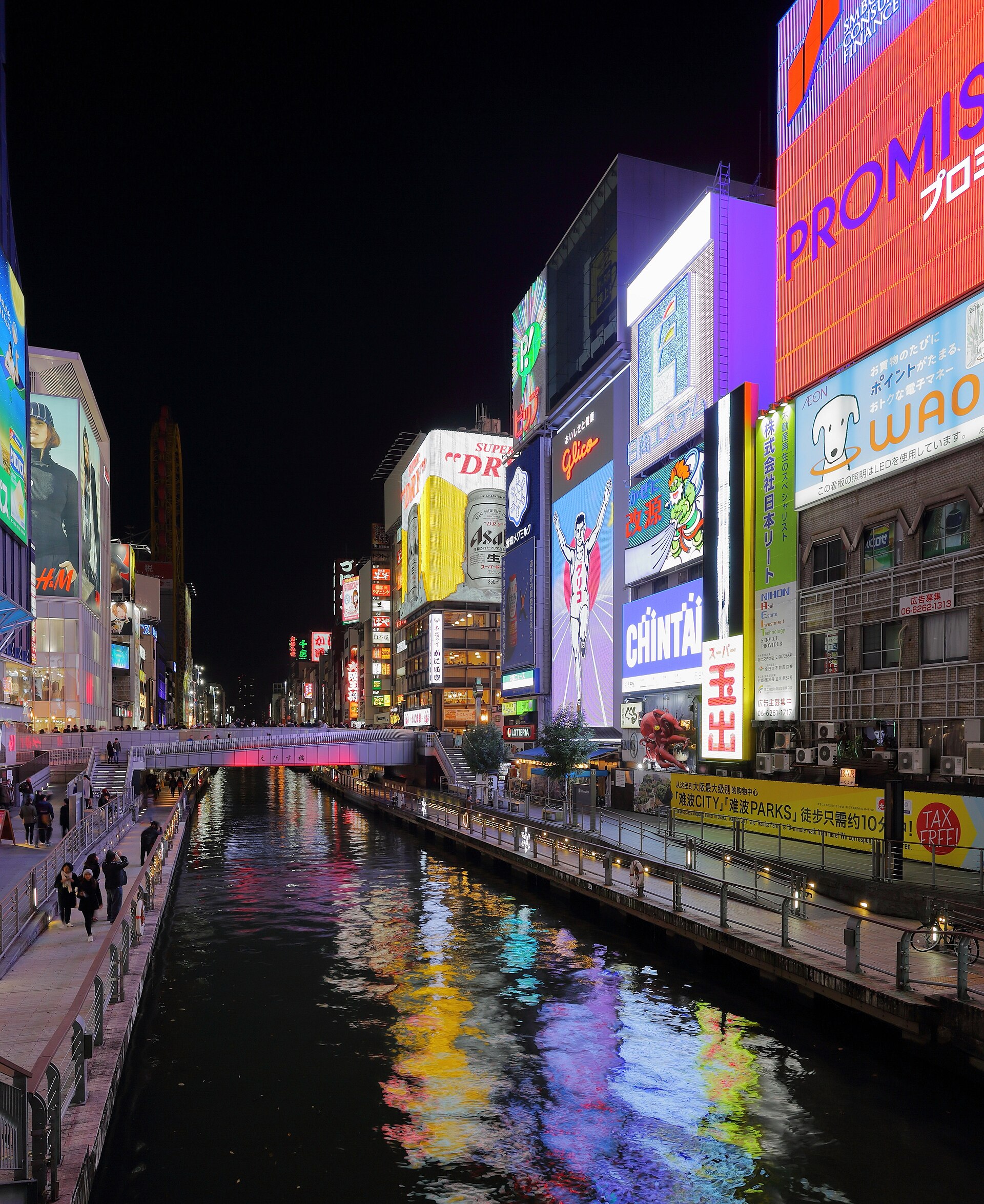City Dotonbori, Osaka, At Night, November 2016 Full HD Wallpaper #3737